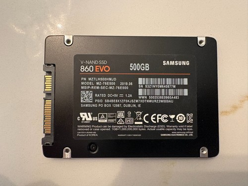 Samsung 860 evo 500gb sata - 500gb,