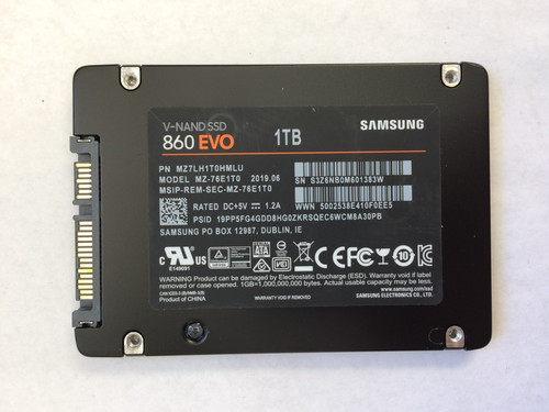 Samsung ssd 860 evo - 1tb, 960gb